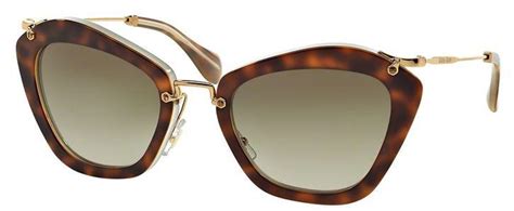 MIU MIU 10ns Noir Tortoise Hah1x1 Sunglasses 